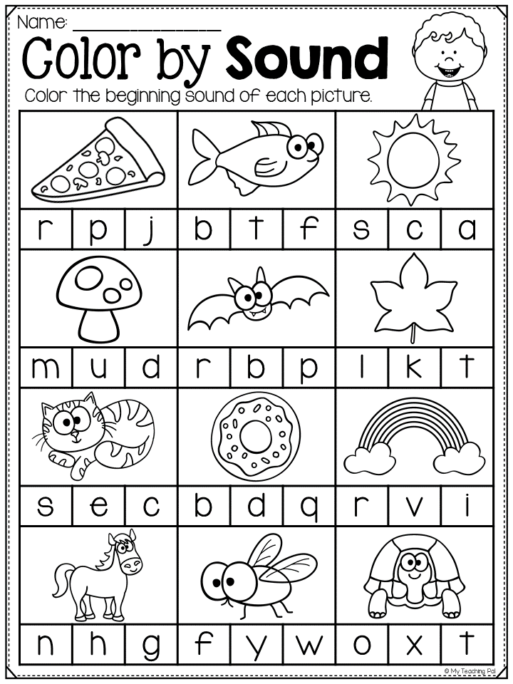 21+ Beginning Sound Match Printable