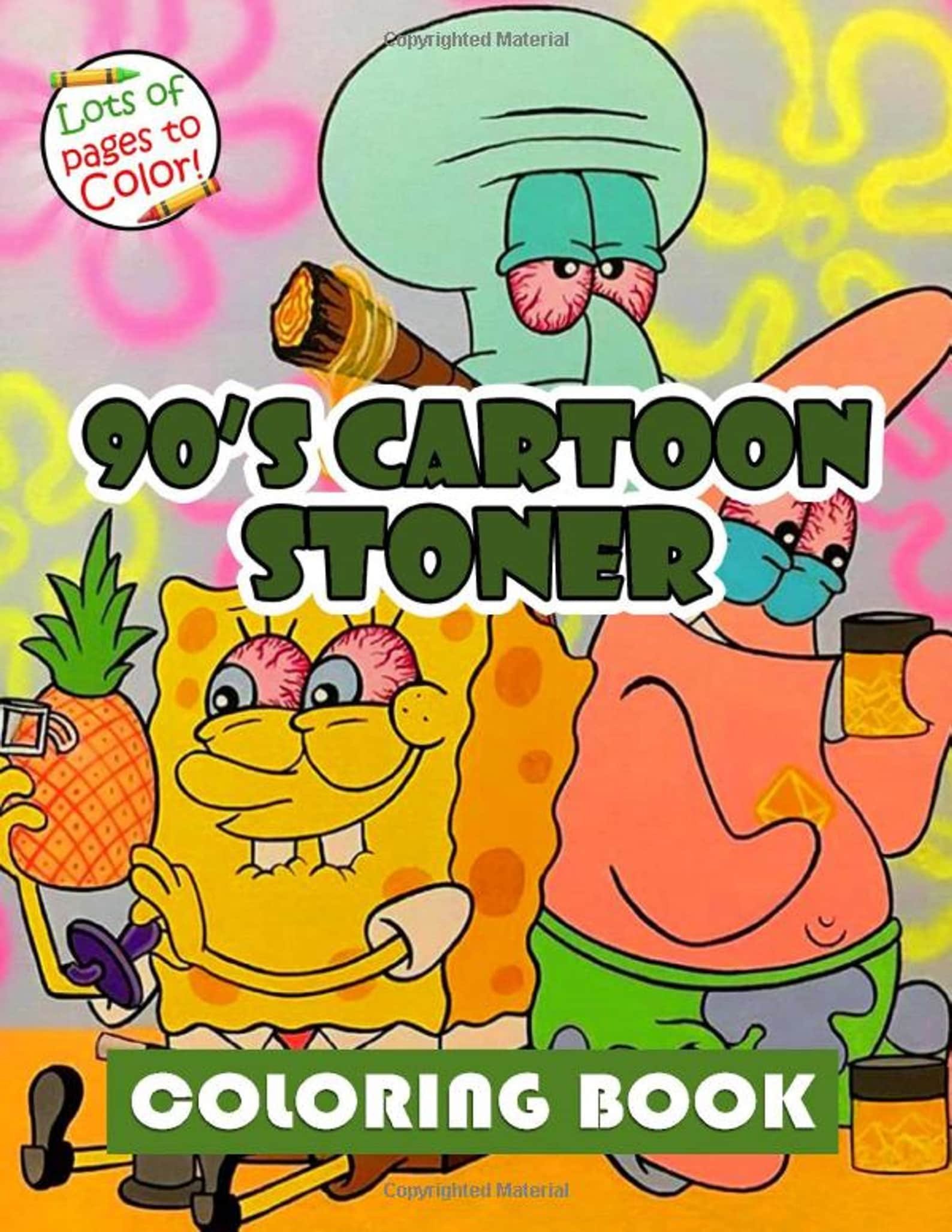 45 90’S Cartoons Stoner Coloring Book 16