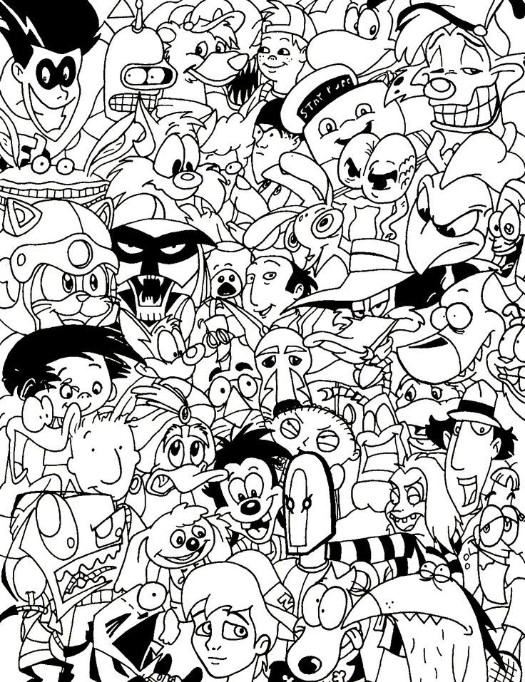 45 90'S Cartoons Stoner Coloring Book 23