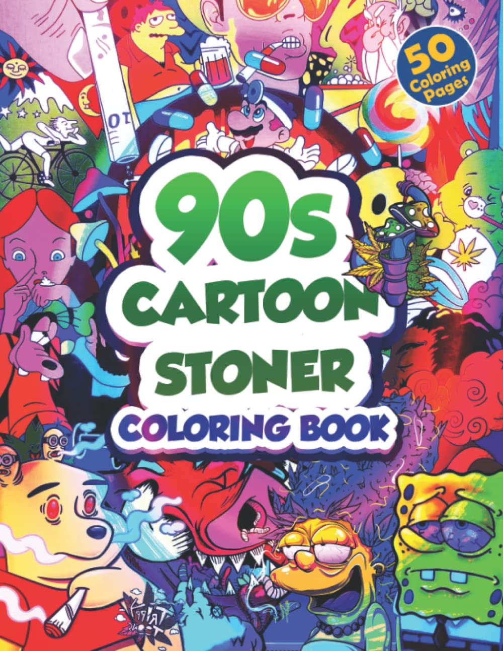 45 90'S Cartoons Stoner Coloring Book 27