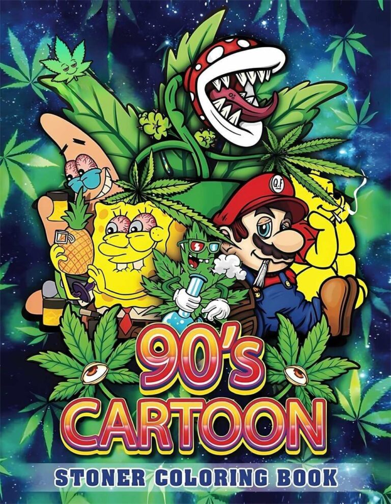 45 90'S Cartoons Stoner Coloring Book 29