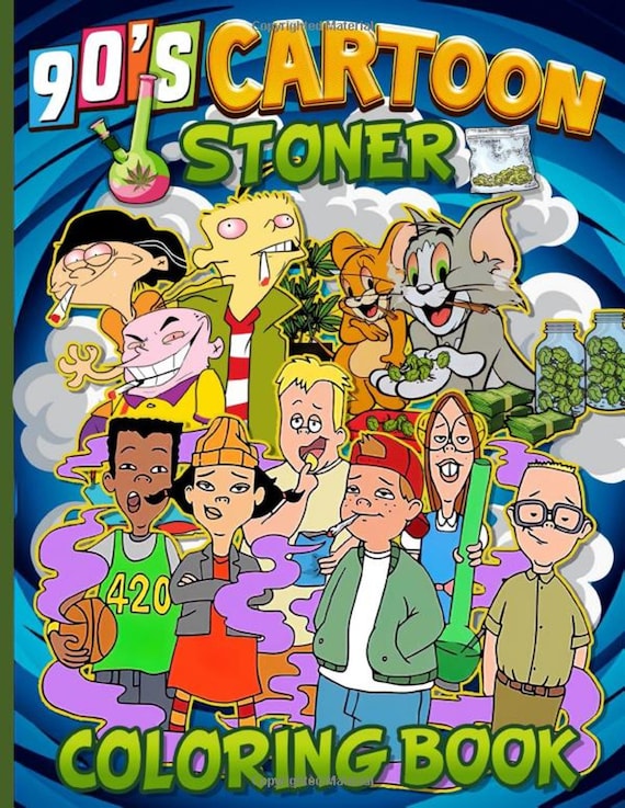 45 90'S Cartoons Stoner Coloring Book 36