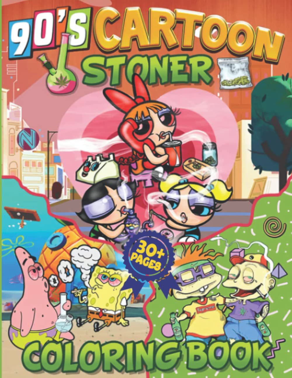 45 90'S Cartoons Stoner Coloring Book 4