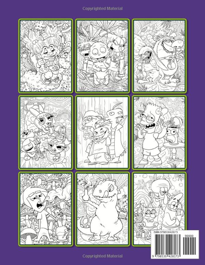 45 90'S Cartoons Stoner Coloring Book 47