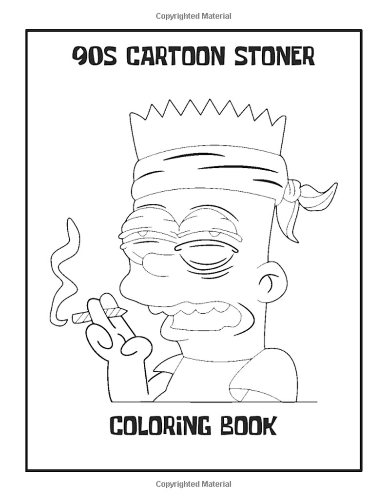 45 90'S Cartoons Stoner Coloring Book 5