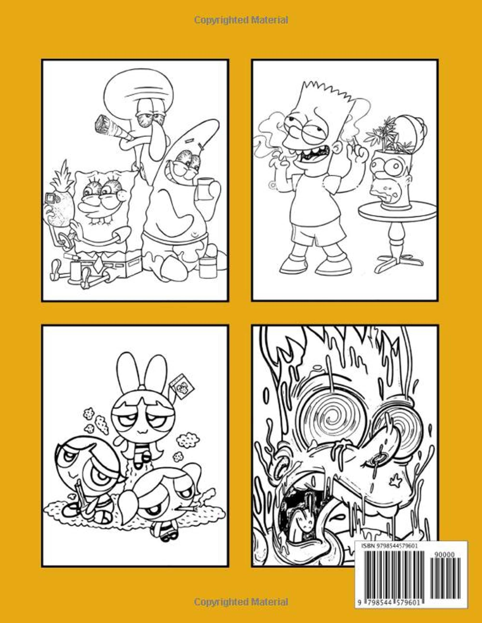 45 90'S Cartoons Stoner Coloring Book 51