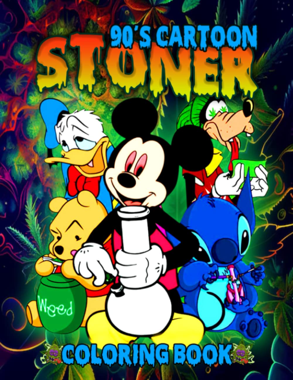 45 90’S Cartoons Stoner Coloring Book 58