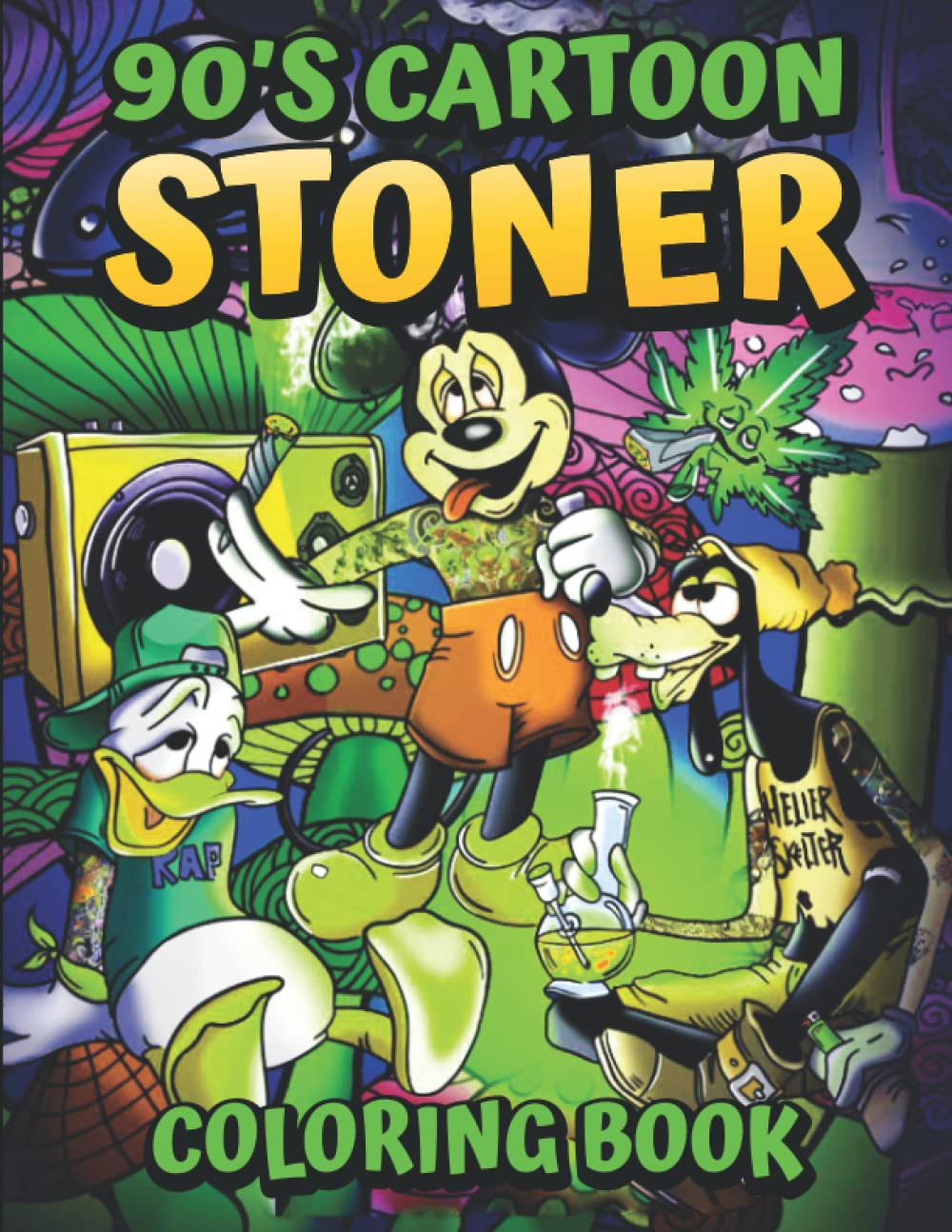 45 90'S Cartoons Stoner Coloring Book 72