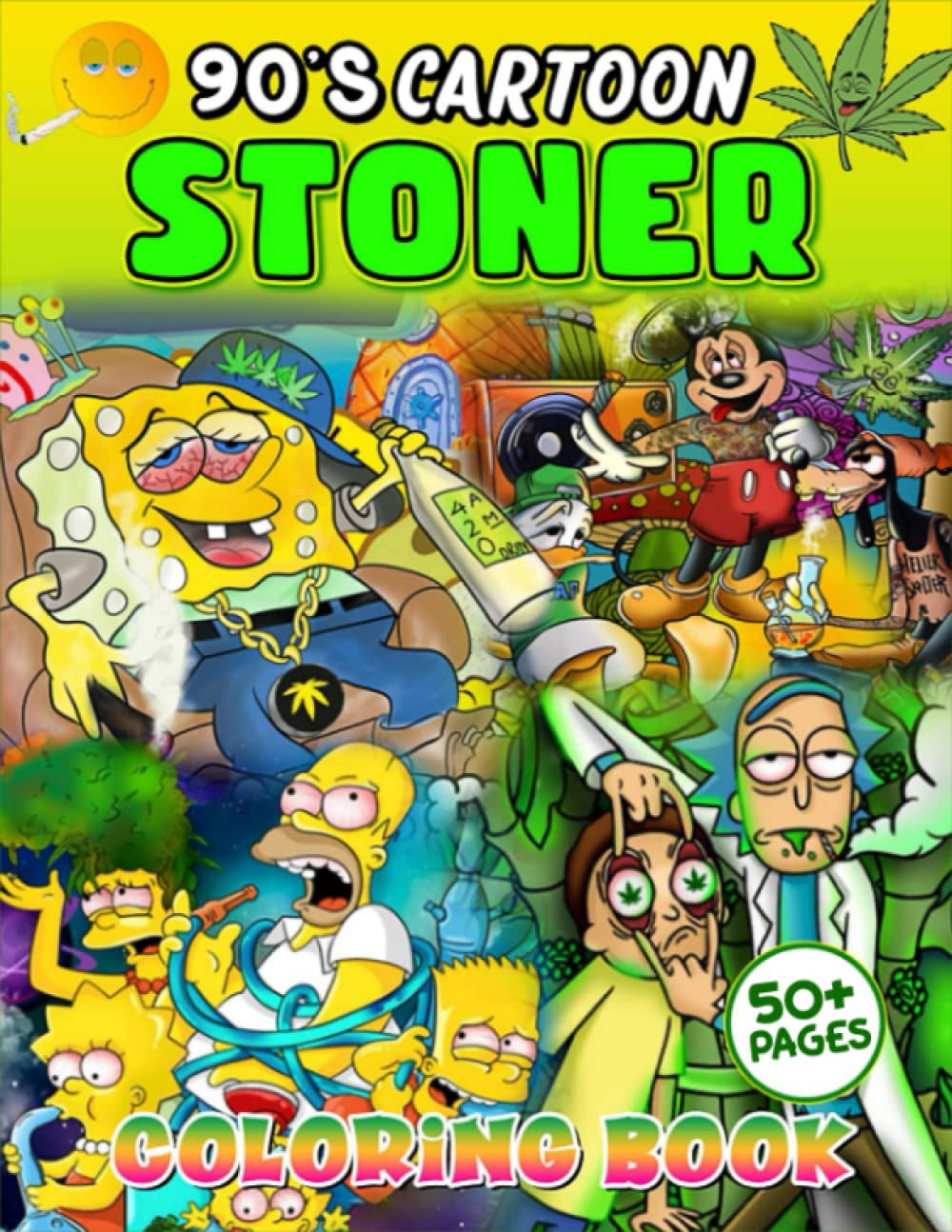 45 90'S Cartoons Stoner Coloring Book 81