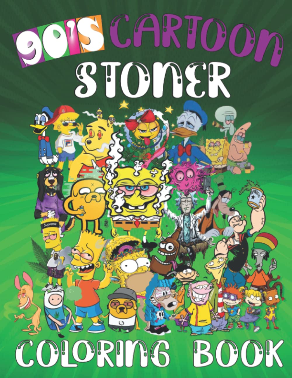 45 90'S Cartoons Stoner Coloring Book 89