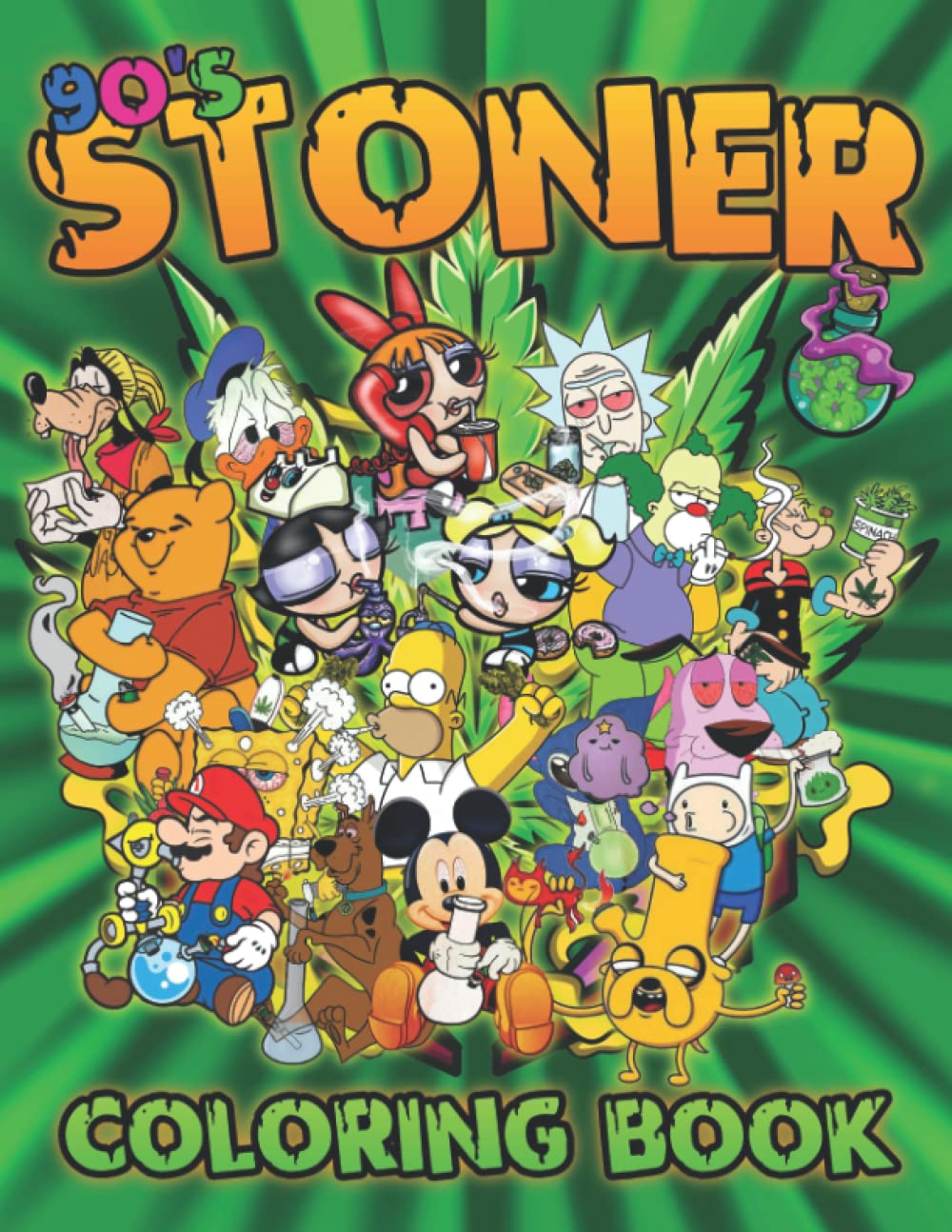 45 90'S Cartoons Stoner Coloring Book 93