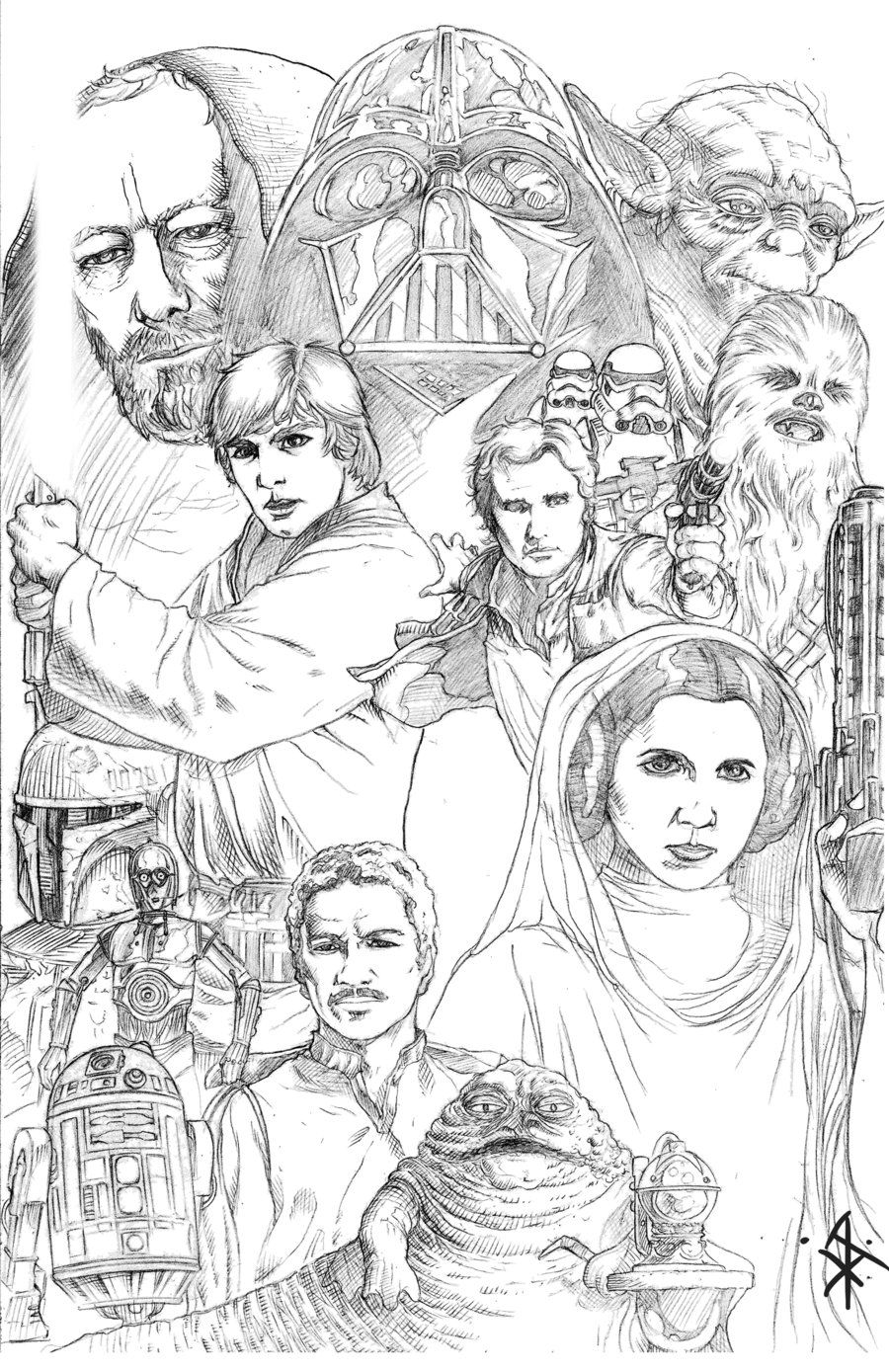 Star Wars Coloring Book 64