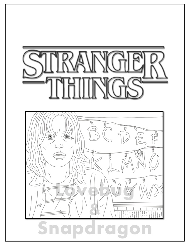 Stranger Things Coloring Book 14