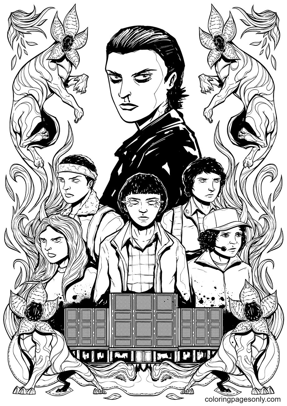 Stranger Things Coloring Book 2