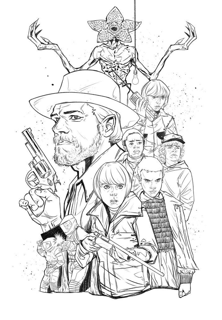 Stranger Things Coloring Book 23