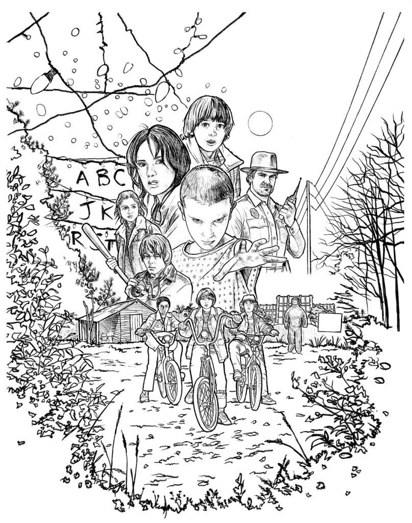 Stranger Things Coloring Book 46