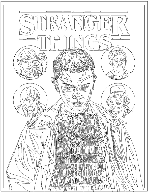 Stranger Things Coloring Book 54