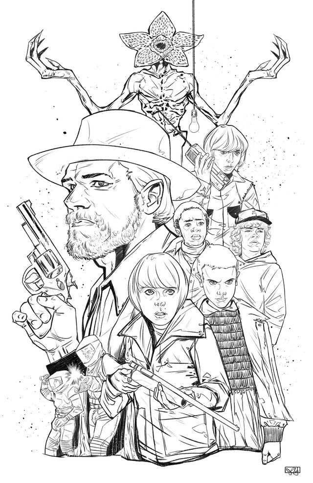 Stranger Things Coloring Book 58