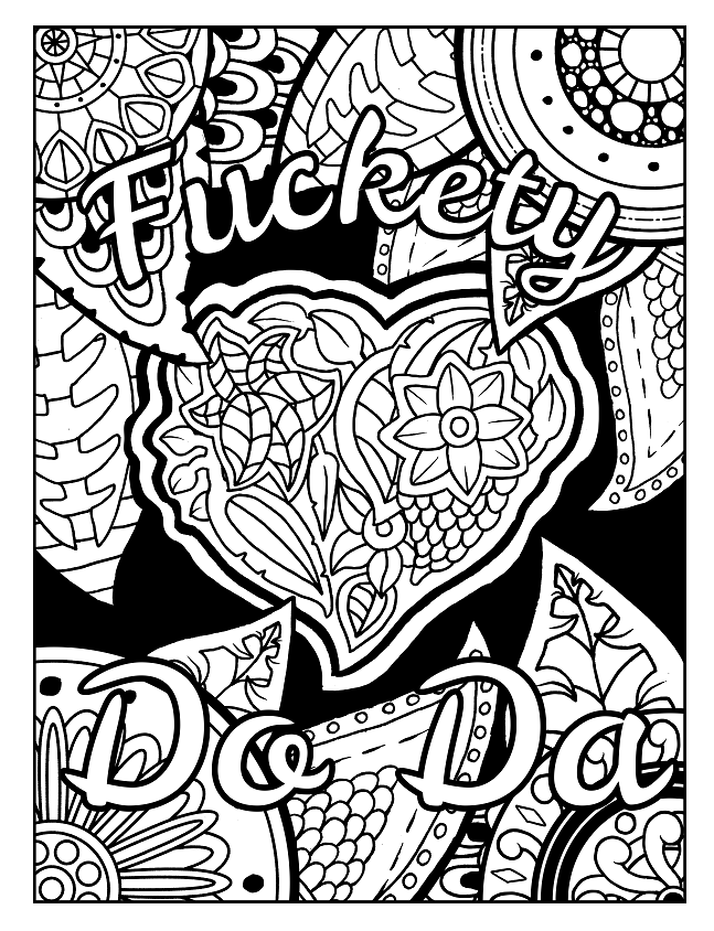 Swear Word Adult Coloring Book Pages 10