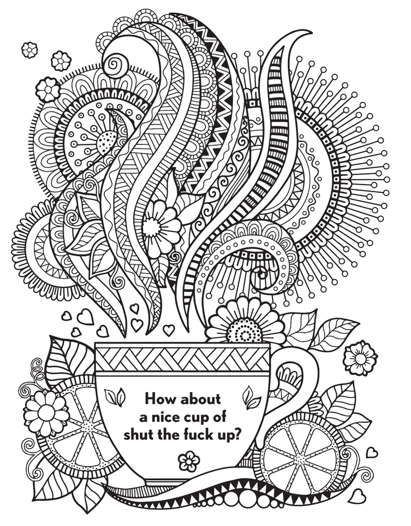 Swear Word Adult Coloring Book Pages 19