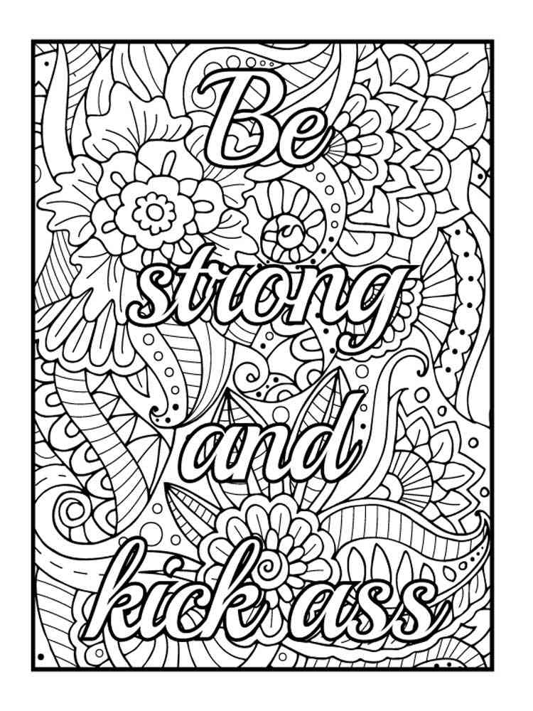 Swear Word Adult Coloring Book Pages 3