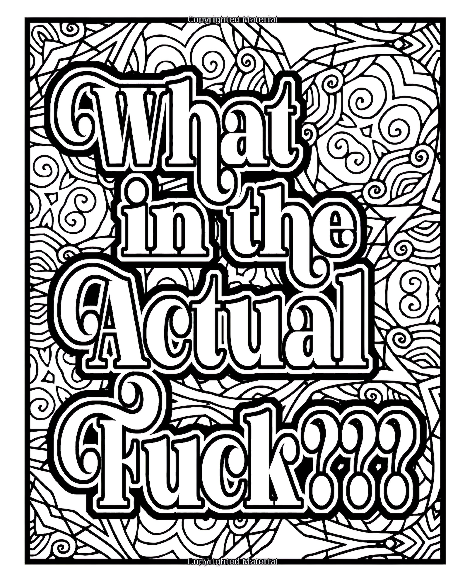 Swear Word Adult Coloring Book Pages 30