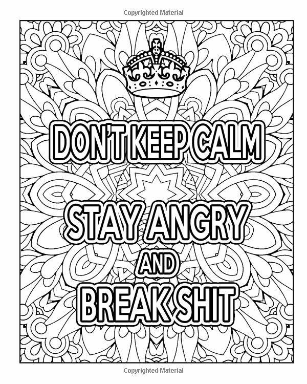 Swear Word Adult Coloring Book Pages 34