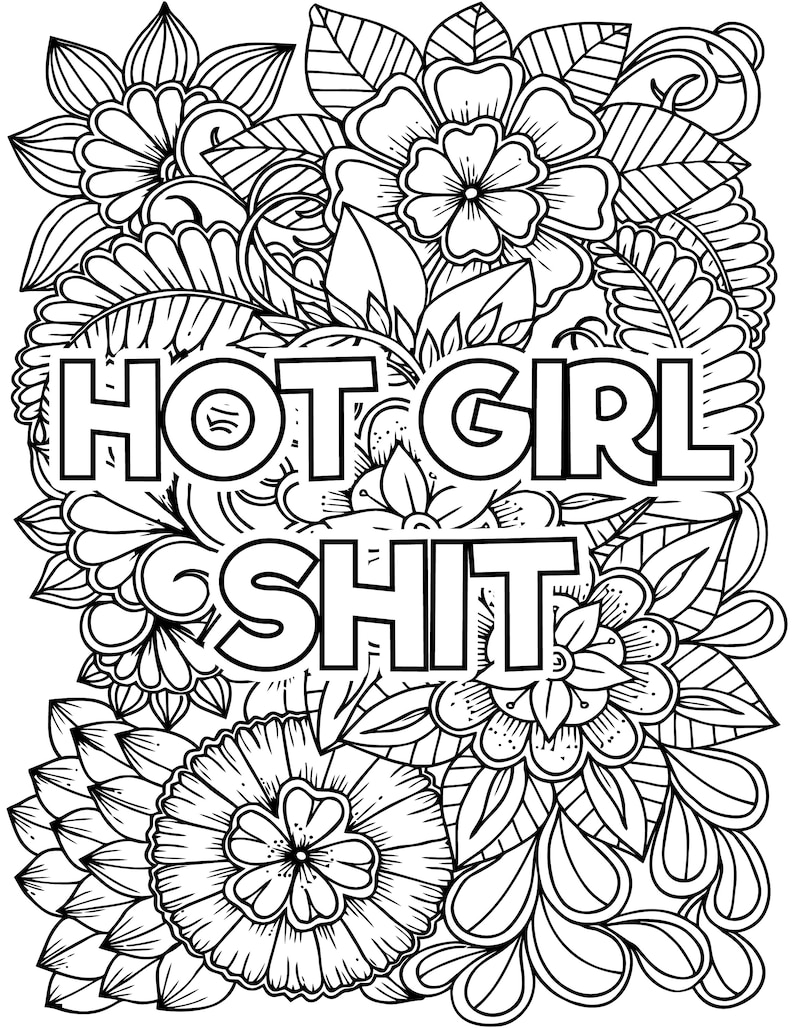 Swear Word Adult Coloring Book Pages 36