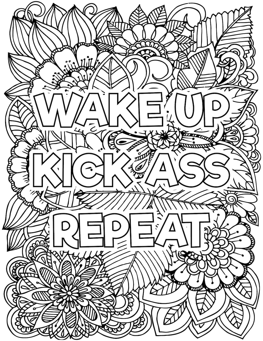 Swear Word Adult Coloring Book Pages 37