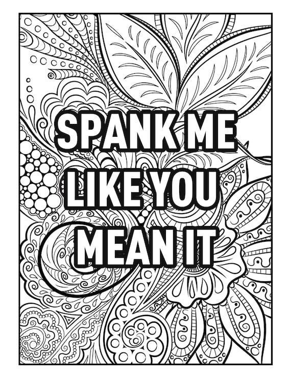 Swear Word Adult Coloring Book Pages 40