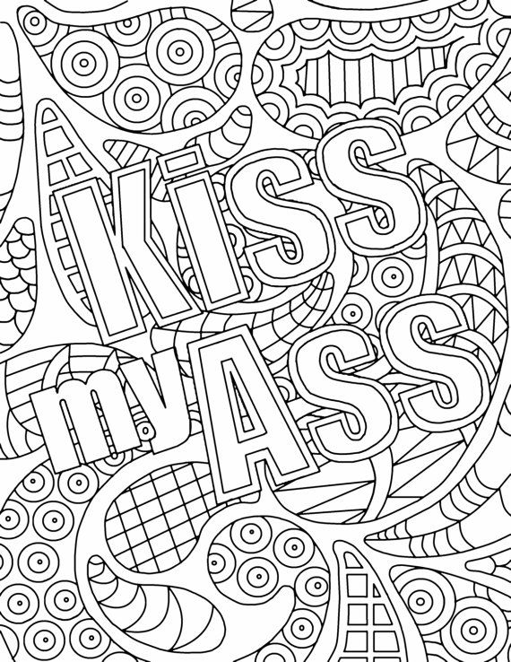 Swear Word Adult Coloring Book Pages 47