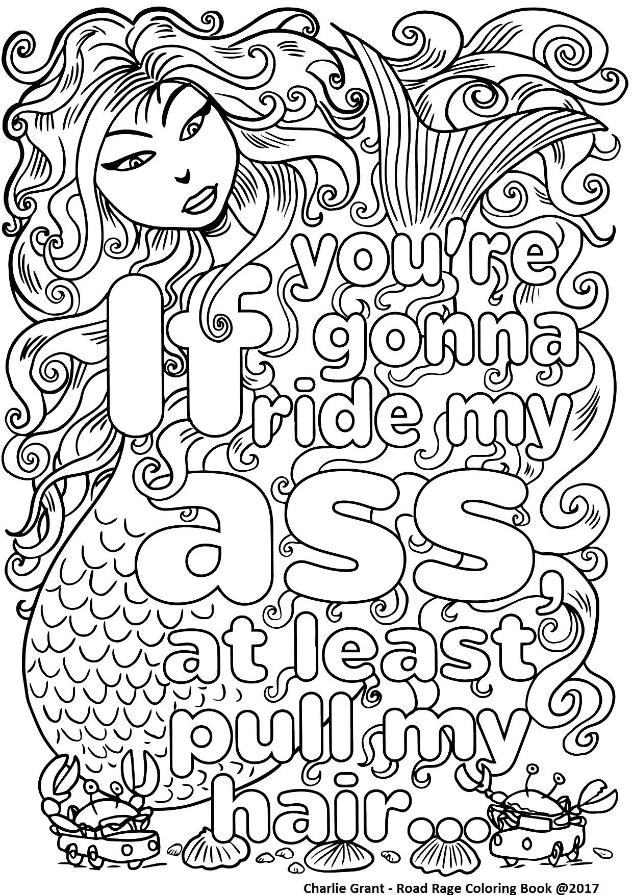 Swear Word Adult Coloring Book Pages 5