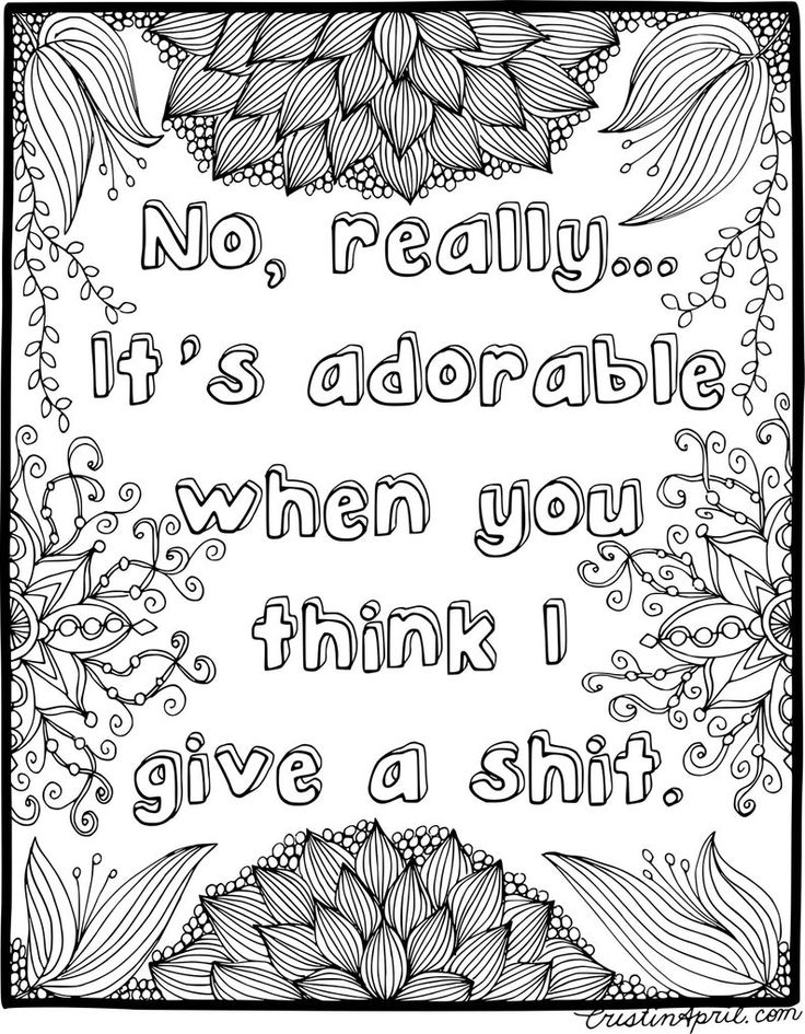 Swear Word Adult Coloring Book Pages 55