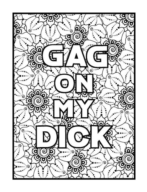 Swear Word Adult Coloring Book Pages 6