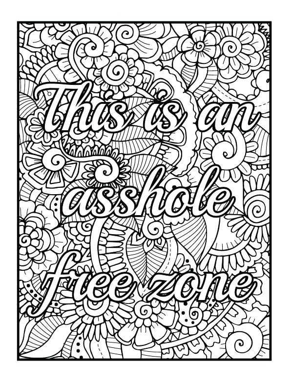 Swear Word Adult Coloring Book Pages 71