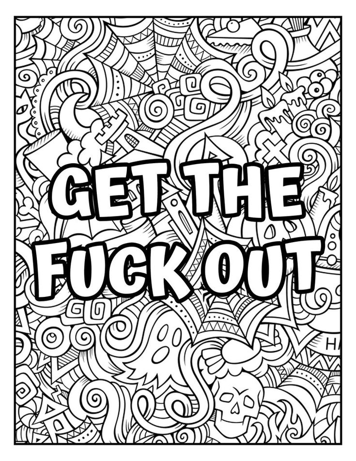 Swear Word Adult Coloring Book Pages 73