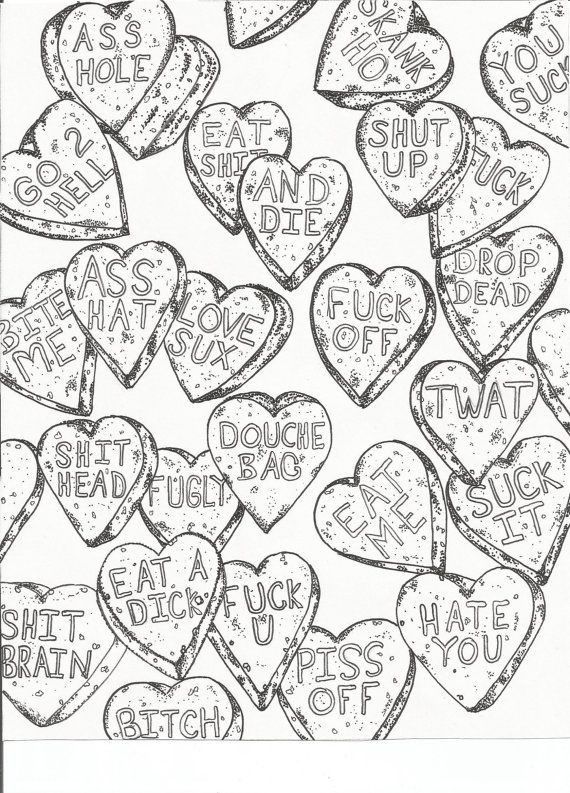 Swear Word Adult Coloring Book Pages 87