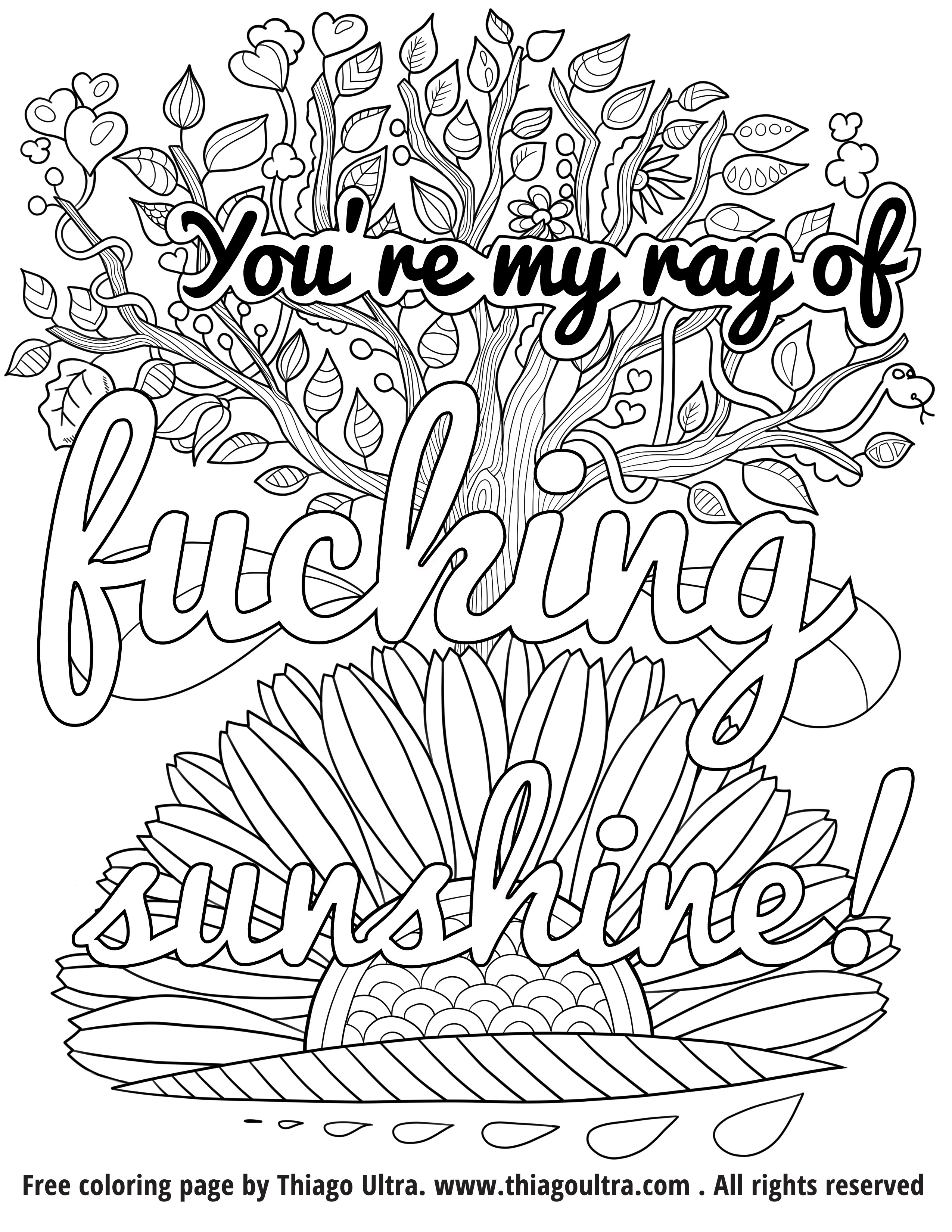 Swear Word Adult Coloring Book Pages 88