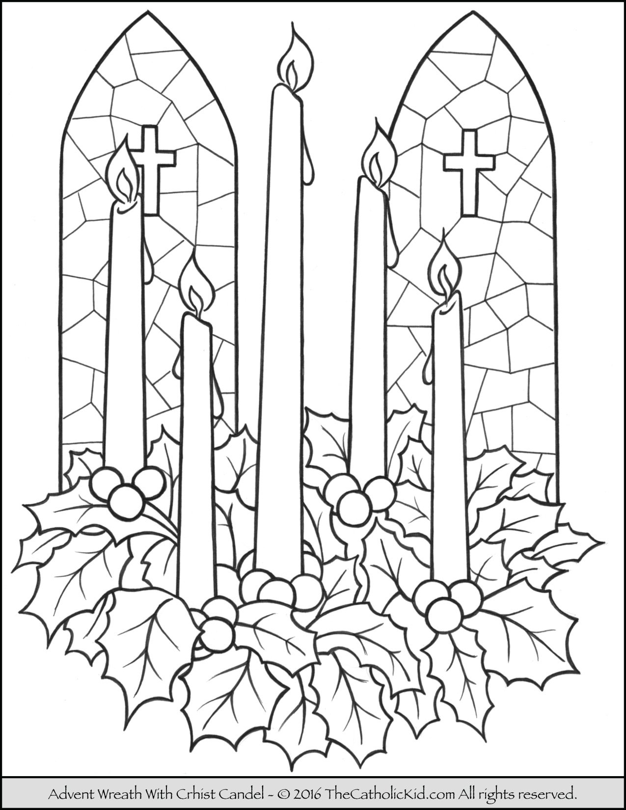 25 Advent Coloring Book 1