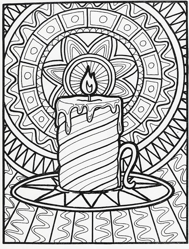 25 Advent Coloring Book 19