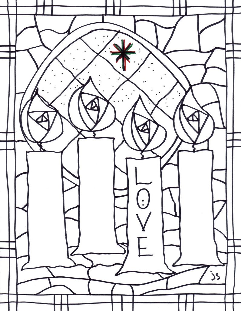 25 Advent Coloring Book 32