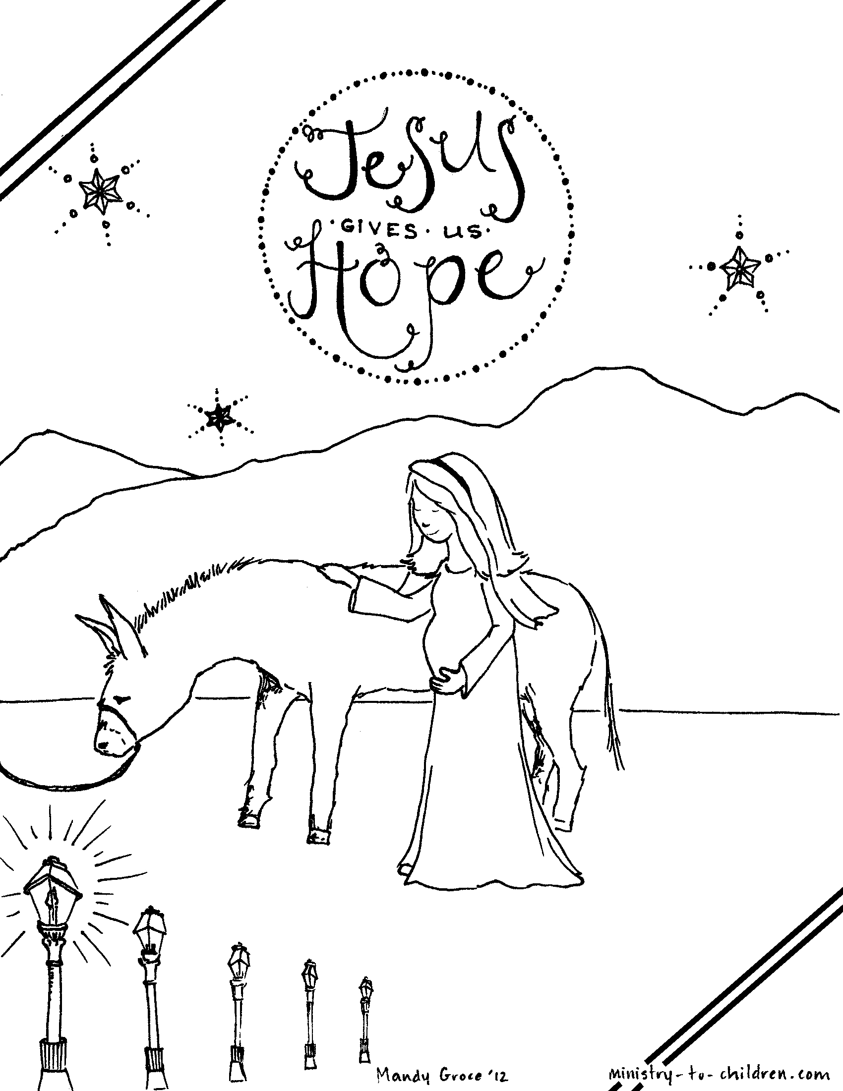 25 Advent Coloring Book 9