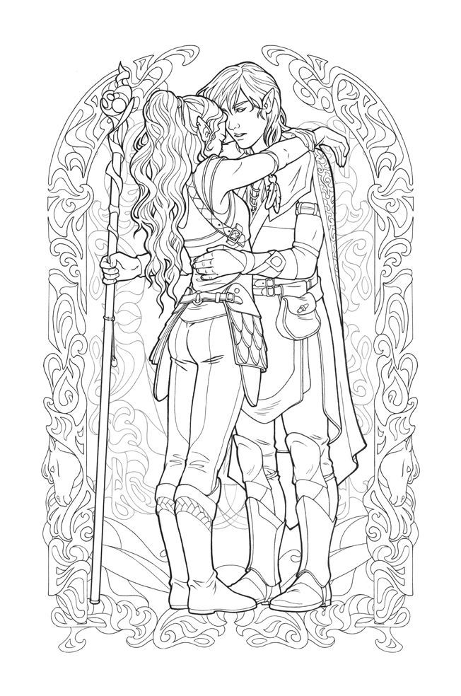 25 Court Of Thorns And Roses Coloring Book 32