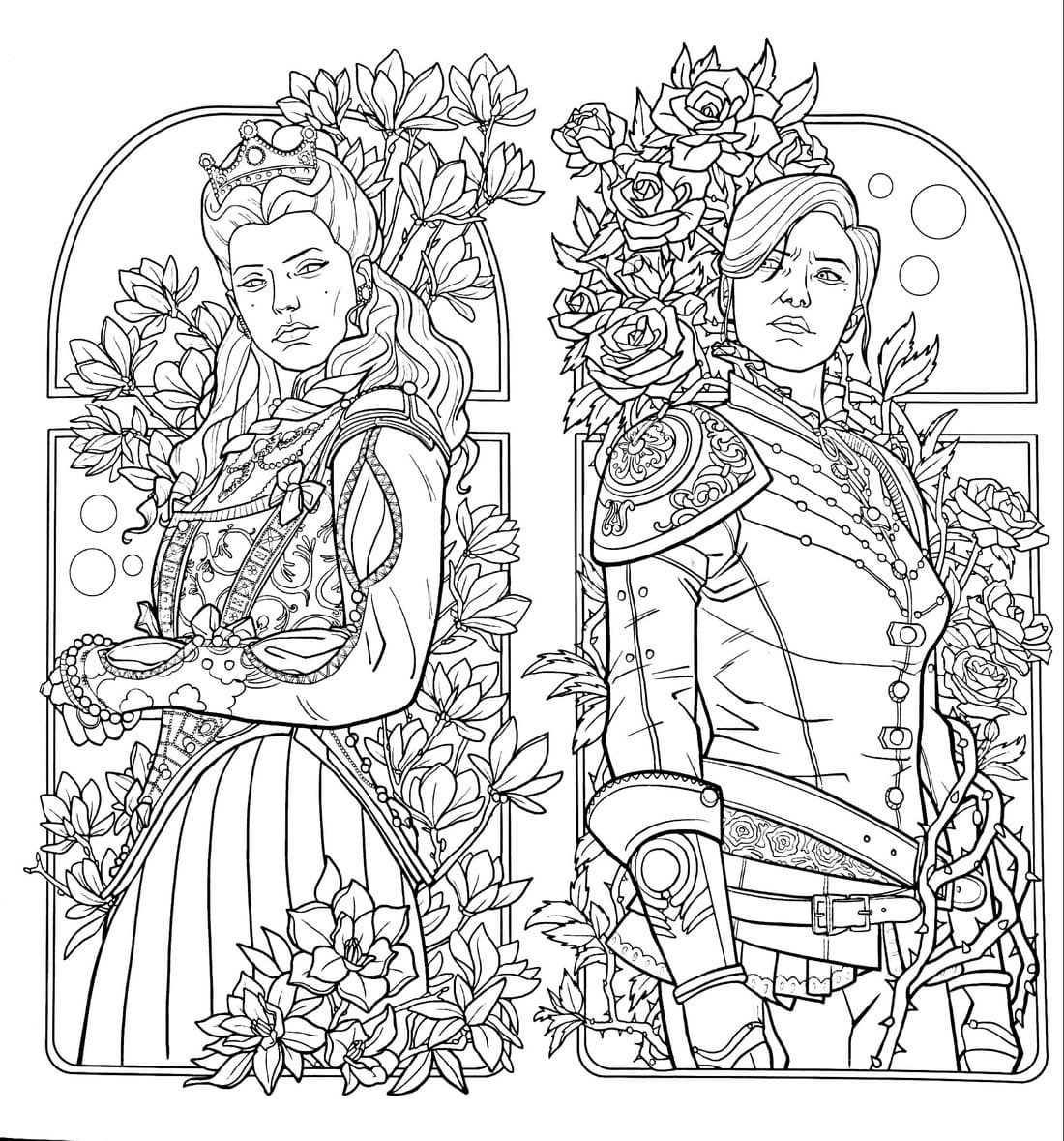 25 Court Of Thorns And Roses Coloring Book 33