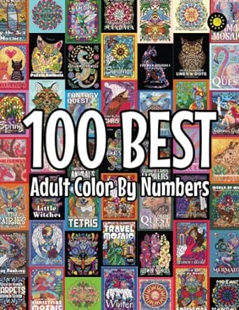 30 Adult Color By Number Books 8