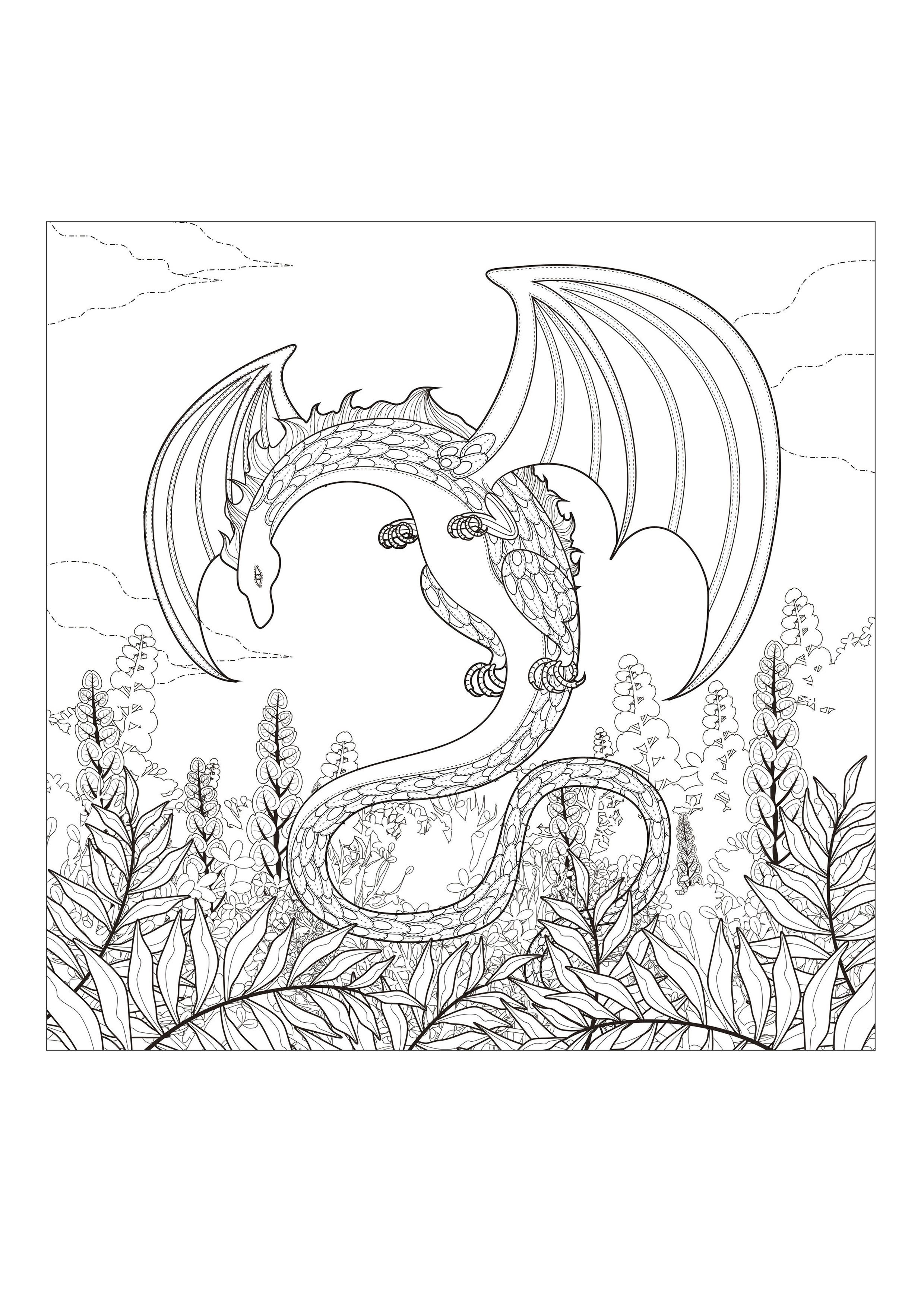 45 Bad Dragon Coloring Book 11