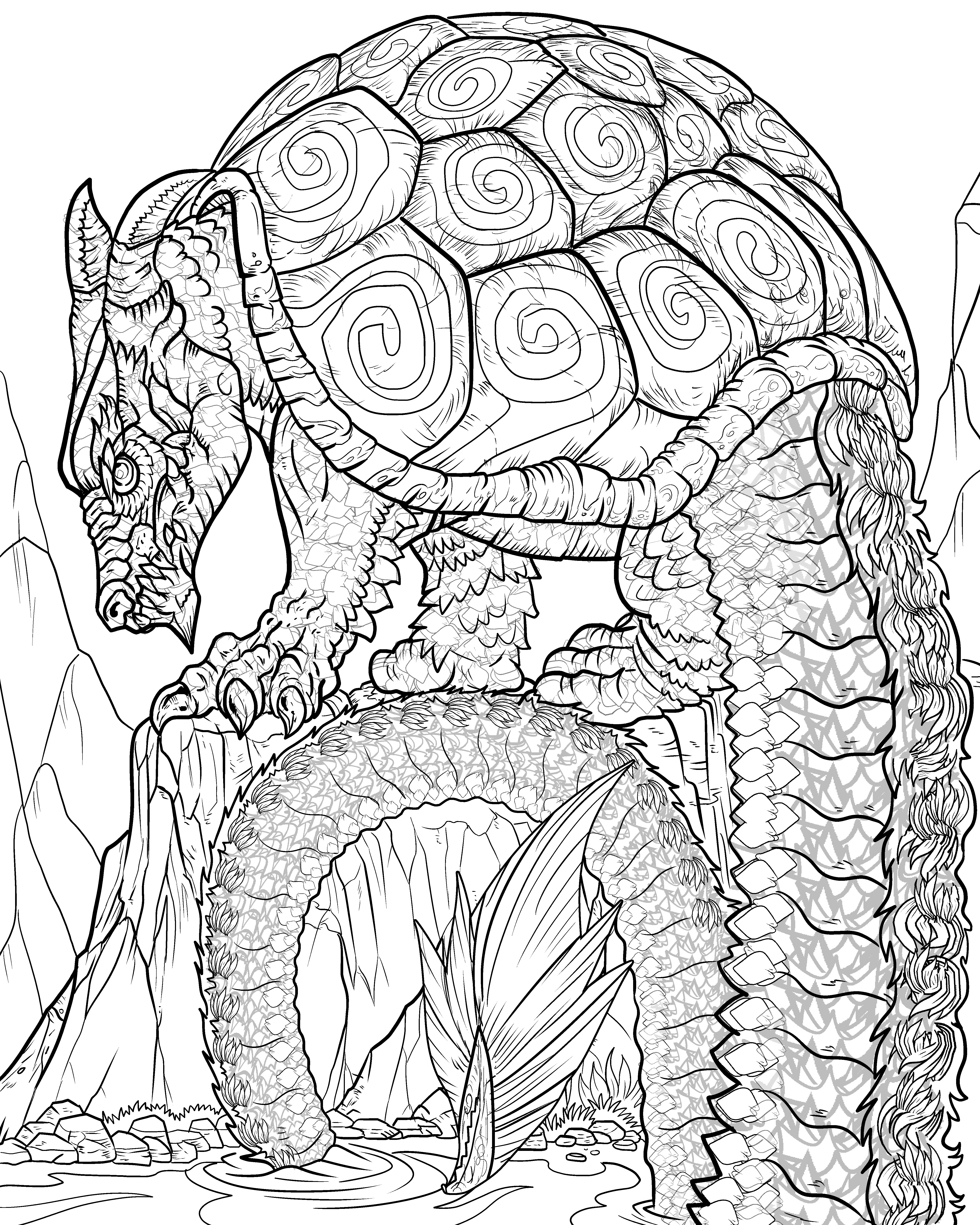 45 Bad Dragon Coloring Book 21