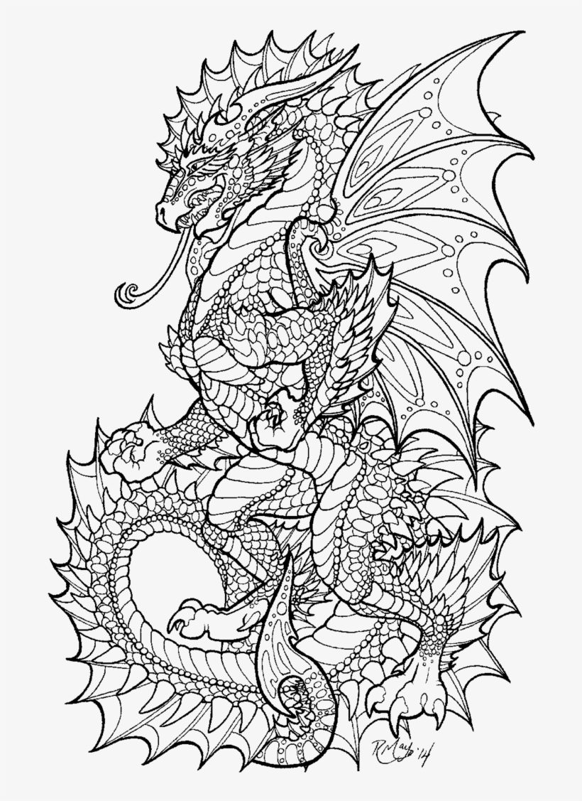 45 Bad Dragon Coloring Book 24