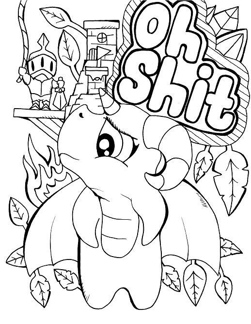 45 Bad Dragon Coloring Book 47