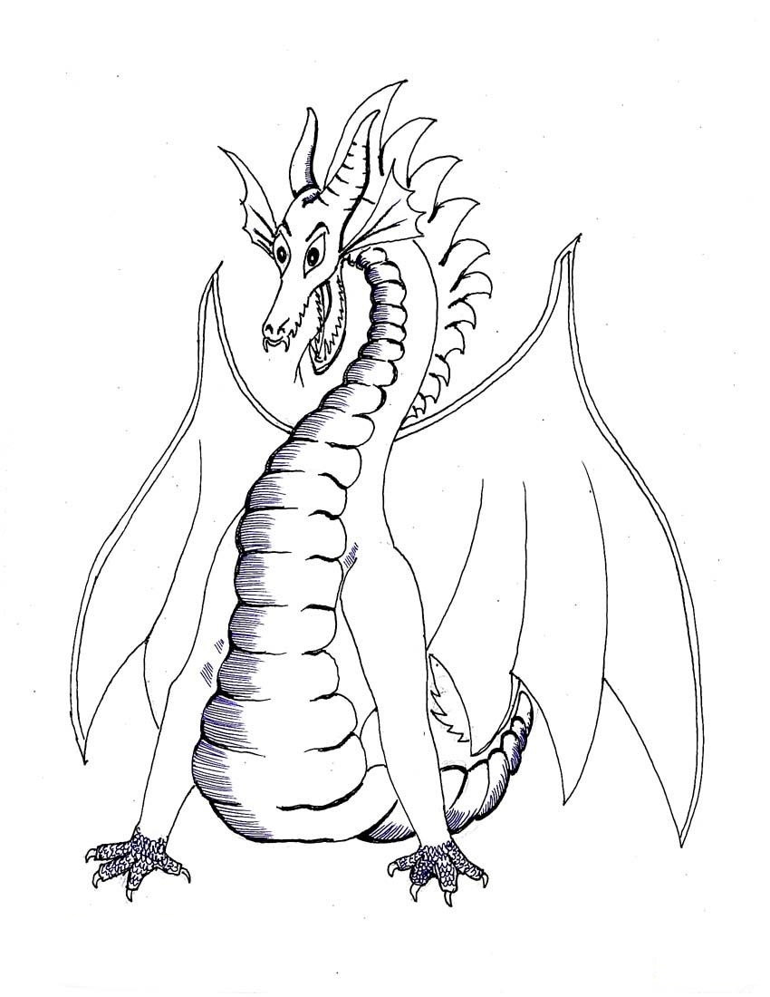 45 Bad Dragon Coloring Book 6